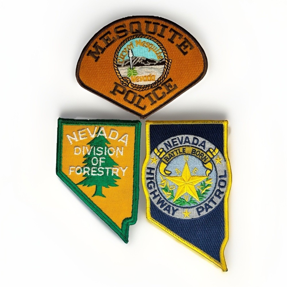 Nevada Police Patch‎ Lot 3 Mesquite Highway Patrol Forestry Division Collectible